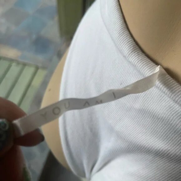 ARE YOU AM I white ribbed backless bodysuit - Picture 11 of 11